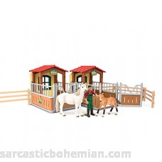 Schleich 72116 Visit in The Open Stall Play Set Multicolor B07B46H2R8